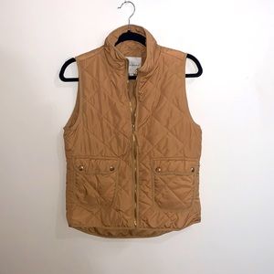 Thread & Supply- tan polyester vest, size small